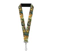 Buckle-Down Unisex-Adult's Lanyard-1.0"-Bambi & Friends Scene Key Chain, Multicolor, One Size
