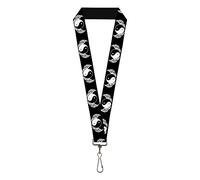 Buckle-Down Unisex-Adult's Lanyard-Yin Yang Key Chain, Multicolor, Default