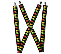 Buckle-Down Unisex-Adult's Suspender-Christmas, Multicolor, One Size