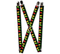 Buckle-Down Unisex-Adult's Suspender-Christmas, Multicolor, One Size