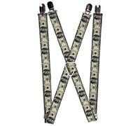 Buckle-Down Unisex-Adult's Suspender-Money, 1.0-inch Wide