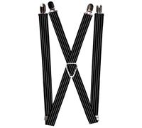 Buckle-Down Unisex-Adult's Suspender-Pinstripes, Multicolor, One Size
