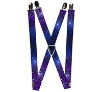 Buckle-Down Unisex Buckle-down - Galaxy Suspenders, Galaxy, One Size UK
