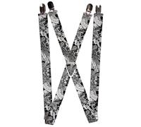 Buckle-Down Unisex Buckle-down - Skulls Suspenders, Skulls, One Size UK