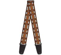Buckle-Down Unisex's Star Wars Chewbacca Bandolier Bounding2 Browns Guitar Strap, 2" Wide-29-54 Length