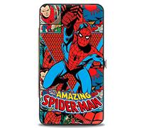 Buckle-Down Unisex-Adult's Hinge Wallet-Spider-Man, Multicolor, One Size