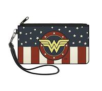 Buckle-Down Women's Zip Wallet Wonder Woman Small, Multicolor, 6.5" x 3.5"
