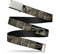 Buckle-Down Web Belt - Mossy Oak Break-Up Infinity, Mossy Oak, 1.25" Wide - Fits up to 42" Pant Size