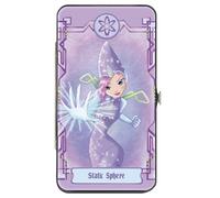 Buckle-Down Winx Club Wallet, Hinged, Winx Club Musa Sonic Blast Pose and Title Logo Pinks, Vegan Leather