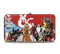 Buckle-Down Wizards of the Coast Wallet, Hinged, Dungeons and Dragons Group Pose and Ampersand Icon Red White, Vegan Leather