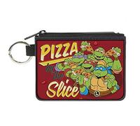 Buckle-Down Women's Canvas Coin Purse Ninja Turtles, Multicolor, 4.25" x 3.25"