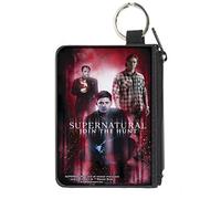 Buckle-Down Women's Canvas Coin Purse Supernatural, Multicolor, 4.25" x 3.25"