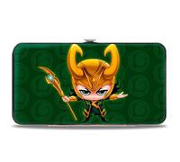 Buckle-Down Women's Hinge Wallet, Green, One Size