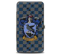 Buckle-Down Women's Hinge Wallet, Blue & Grey, One Size