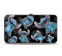 Buckle-Down Women's Hinge Wallet-Lilo & Stitch, Lilo & Stitch, 7" x 4", Hinge Wallet - Lilo & Stitch