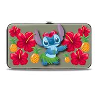 Buckle-Down Women's Hinge Wallet-Lilo & Stitch, 7" x 4", Lilo & Stitch, 7" x 4", Hinge Wallet - Lilo & Stitch