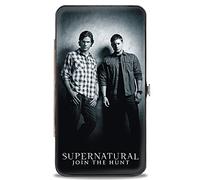 Buckle-Down Women's Hinge Wallet-Supernatural, Grey, One Size