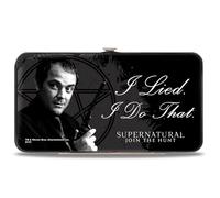 Buckle-Down Women's Hinge Wallet - Supernatural, White