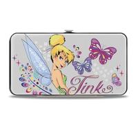 Buckle-Down Women's Hinge Wallet-Tinker Bell, Tinker Bell, 7" x 4", Hinge Wallet - Tinker Bell