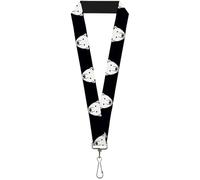 Buckle Down Women's Lanyard-1.0"-Polar Bear Repeat Black Key Chain, Multicolor, One Size