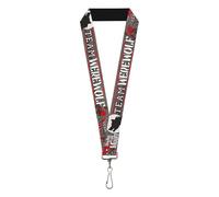 Buckle Down Women's Lanyard-1.0"-Team Werewolf Key Chain, Multicolor, One Size