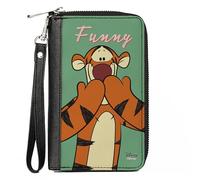 Buckle-Down Women's PU Zip Around Wallet Rectangle-Winnie The Pooh, 7.5"x4.5", Winnie the Pooh, 7.5"x4.5", Buckle-down Pu Zip Around Wallet Rectangle - Winnie the Pooh