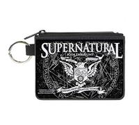 Buckle-Down Women's Standard Canvas Coin Purse Supernatural, 4.25" x 3.25"