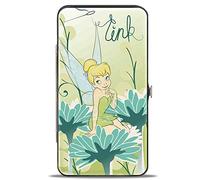 Buckle-Down Women's Standard Hinge Wallet-Tinker Bell, Tinker Bell, 7" x 4", Hinge Wallet - Tinker Bell