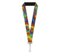 Buckle Down Women's Lanyard-1.0"-Bd Tie Dye 13 Key Chain, Multicolor, One Size