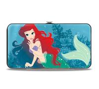 Buckle-Down Women's Wallet, Little Mermaid Ariel, 7" x 4"