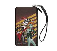 Buckle-Down Women's Zip Wallet Harley Quinn Poison Ivy Small Money Brush, S 16.5 x 9 cm