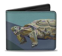 Buckle-Down x Creature Creations Wallet, Bifold, Vegan Leather, Desert Tortoise, 4.0" x 3.5", Casual