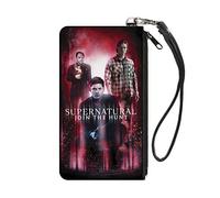 Buckle-Down Women's Zip Wallet Supernatural Large, Multicolor, 8" x 5"