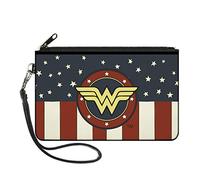 Buckle-Down Women's Zip Wallet Wonder Woman Large, Multicolor, 8" x 5"