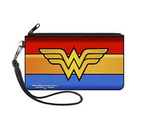 Buckle-Down Women's Zip Wallet Wonder Woman Small Money Brush, Multicoloured, 17 cm x 9 cm