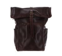 BUCKLE & SEAM backpack Norman Dot Leather Backpack Brown