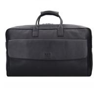 Buckle & Seam Canary Weekender travel bag Genuine Leather 48 cm black