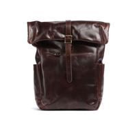 Buckle & Seam Crazy Horse Norman | leather Rolltop backpack | brown