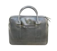 Buckle & Seam Everest Briefcase Genuine Leather 38 cm Laptop compartment gray