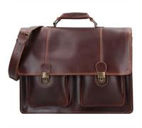 Buckle & Seam Nevada Briefcase, male, brown