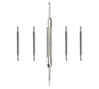 Buckle & Stitch 1.5mm Spring Bars with Tool | 21 mm | 4 Premium Waterproof Stainless Steel Pins | For Watch and Strap Repair | Replacement Set | Ideal for Most Watch Bands and Bracelets (21mm)