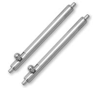 Buckle & Stitch 18mm Quick Release Spring Bar Watch Pins | 2 pack | Premium Stainless Steel | 1.8mm Diameter | Fast Fit for Watch Straps and Bands | Watchstrap Springbars (18 mm)