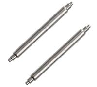 Buckle & Stitch 2.5mm Diameter 'Fat Boy' Spring Bars | Pack of 2 | Extra Large 1.1mm Tip | Compatible with Seiko SKX007 and SKX009 Watches | Stainless Steel Replacement Watch Pins (22mm)