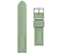 Buckle & Stitch 20mm Silicone Watch Strap | Compatible with Omega x Swatch MoonSwatch Mission on Earth | Green | Soft Rubber Replacement Band | Mens Ladies | Curved Ends (20 mm, Green)