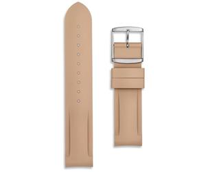 Buckle & Stitch 20mm Silicone Watch Strap | Compatible with Omega x Swatch MoonSwatch Mission to Jupiter | Khaki Tan | Soft Rubber Replacement Band | Mens Ladies | Curved Ends (20 mm, Brown)