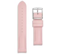 Buckle & Stitch 20mm Silicone Watch Strap | Compatible with Omega x Swatch MoonSwatch Mission to Venus | Pink | Soft Rubber Replacement Band | Mens Ladies | Curved Ends (20 mm, Pink)