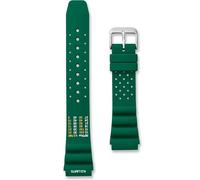 Buckle & Stitch ND Limits Silicone Diver Strap | 22 mm Green | Soft Rubber XL Diving Watch Band | Extra Long No Decompression Dive Band | Premium Waterproof Watchstrap (Green, 22mm)