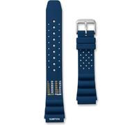 Buckle & Stitch ND Limits Silicone Diver Strap | 22 mm Navy Blue | Soft Rubber XL Diving Watch Band | Extra Long No Decompression Dive Band | Premium Waterproof Watchstrap (22mm, Navy Blue)