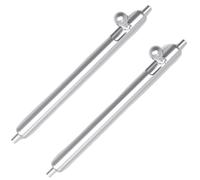 Buckle & Stitch Quick Release Spring Bar Pins | 20 mm | 2 pack | Premium Stainless Steel | 1.5mm Diameter | Fast Fit for Watch Straps and Bands | Watchstrap Springbars (20mm)
