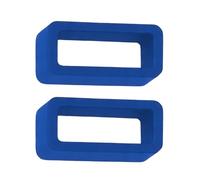 Buckle & Stitch Silicone Watch Strap Keeper Loops | 18mm Royal Blue | 2 Pack | Replacement Rubber Watch Band Holders | Super Strong | 1.8mm Thick Wristwatch & Smartwatch Retainers (18 mm, Royal Blue)